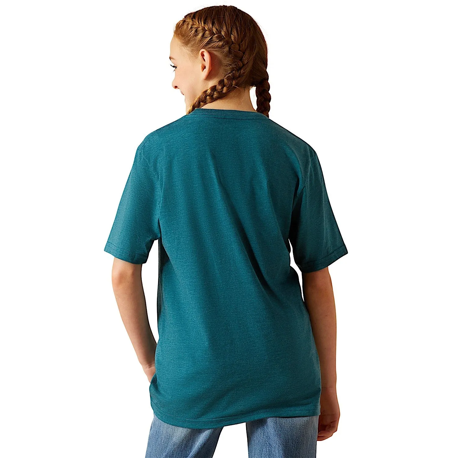 Ariat Kid's Sketch Pad T-Shirt - Deep Sea Heather
