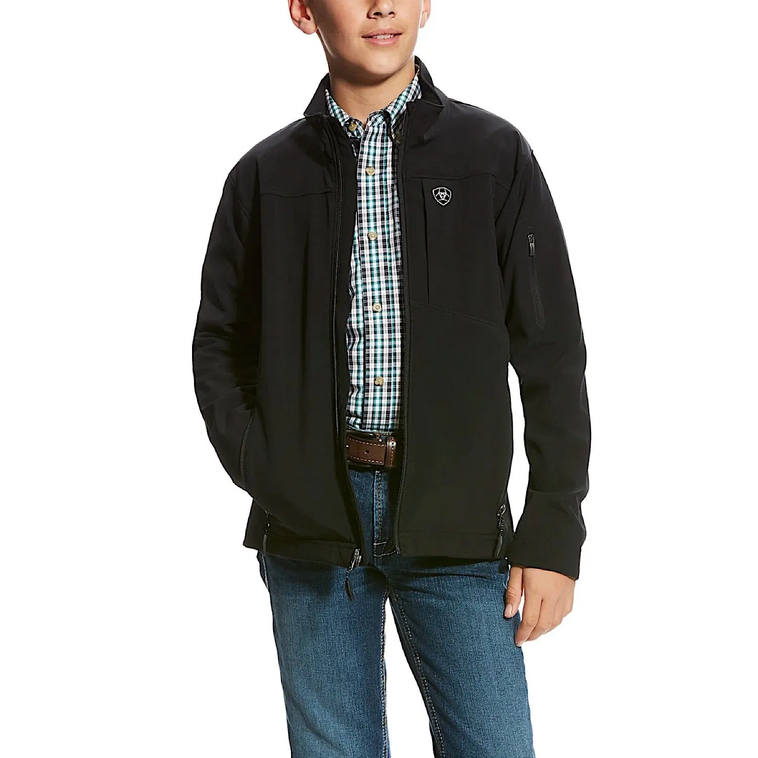 Ariat Kid's Vernon Softshell Jacket - Black