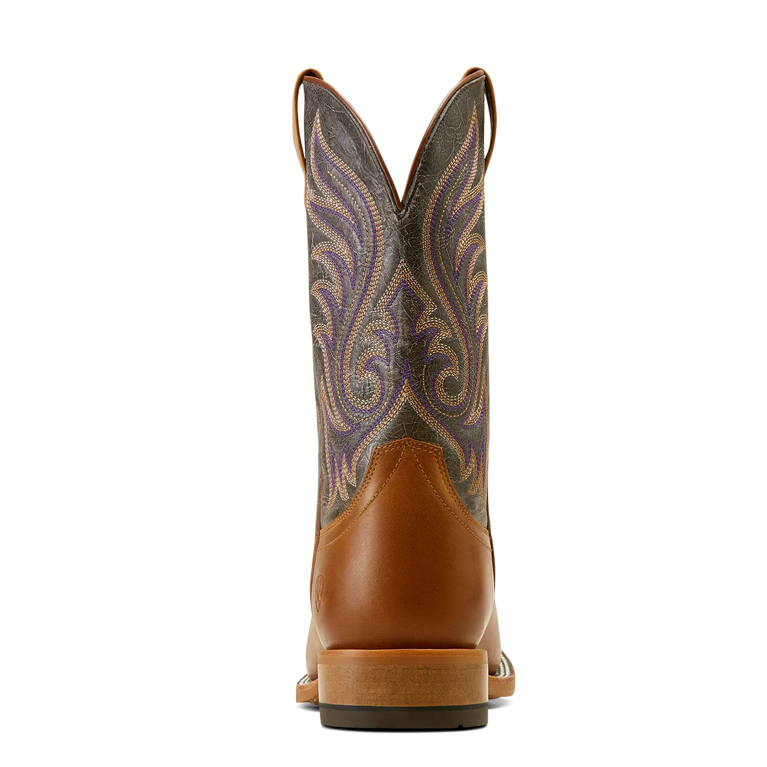 Ariat Men's Cattle Call Rodeo Boot - Tan/Smokey Purple