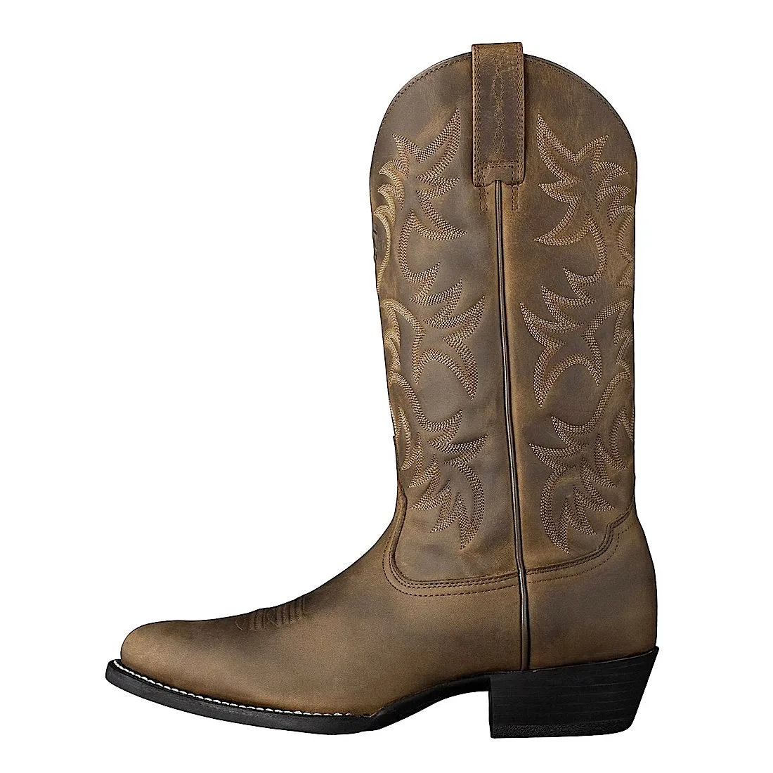 Ariat Men's Heritage Western R-Toe - Distressed Brown