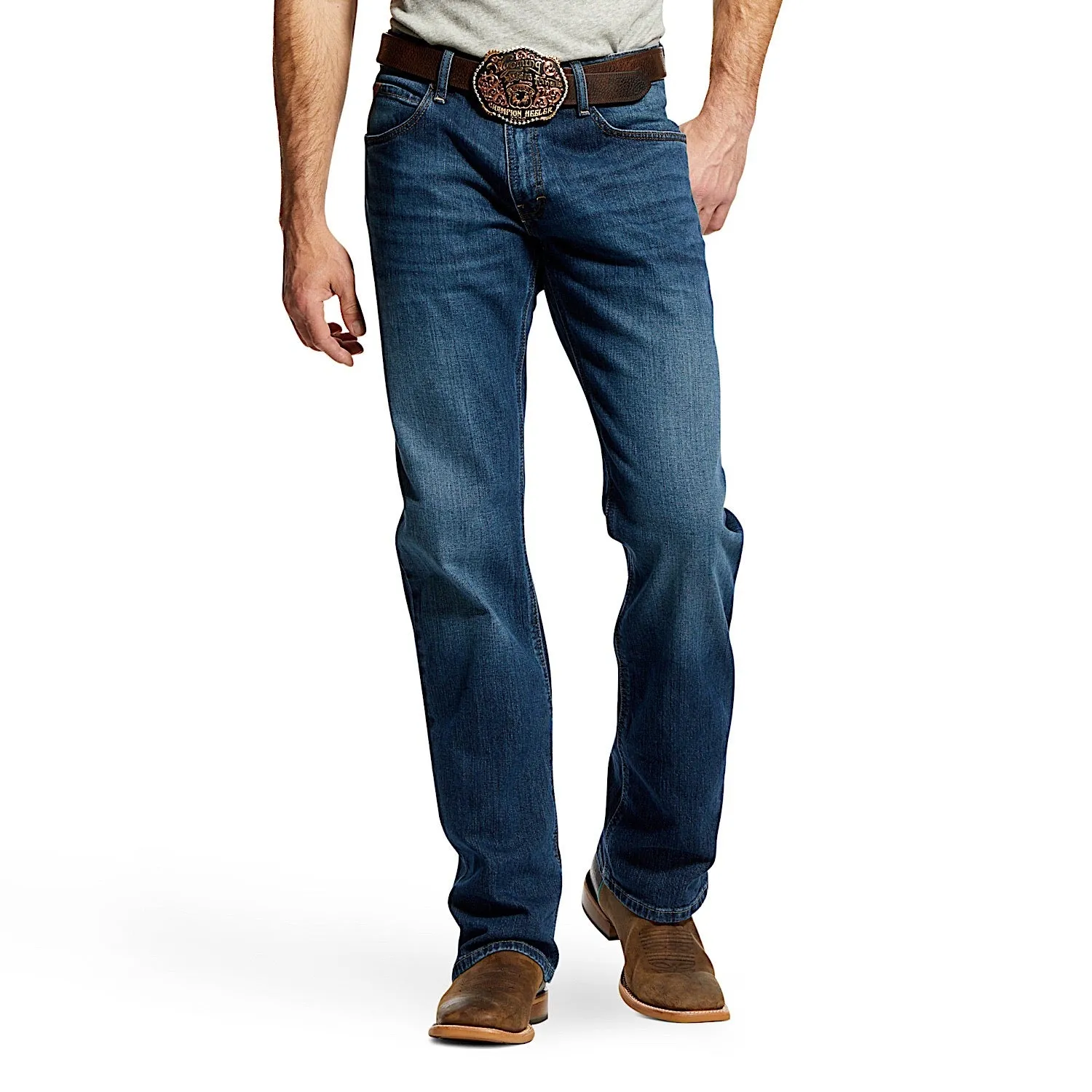 Ariat Men's M4 Stretch Legacy Boot Cut Jean - Freeman