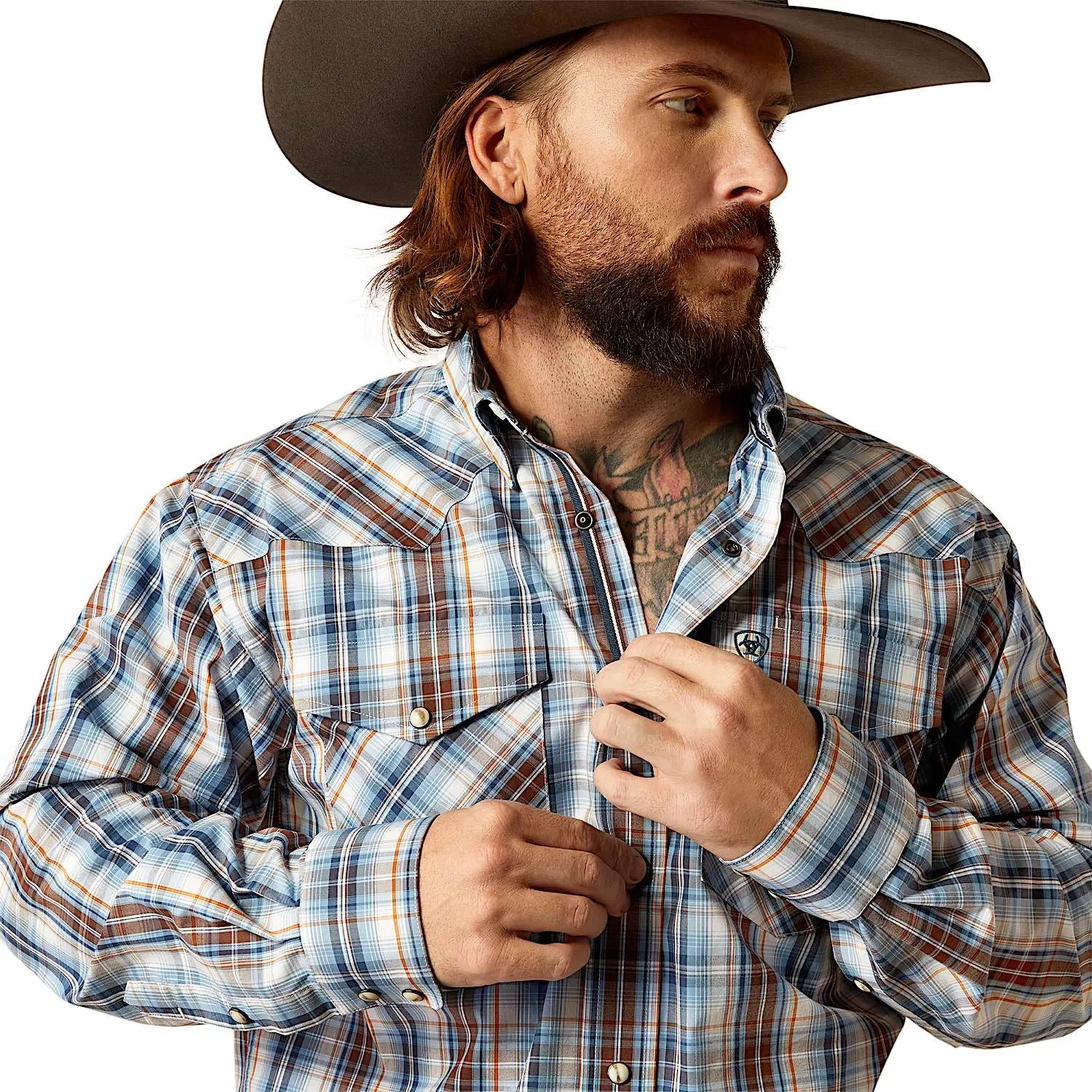 Ariat Men's Pro Series Ryland Snap Shirt - Blue