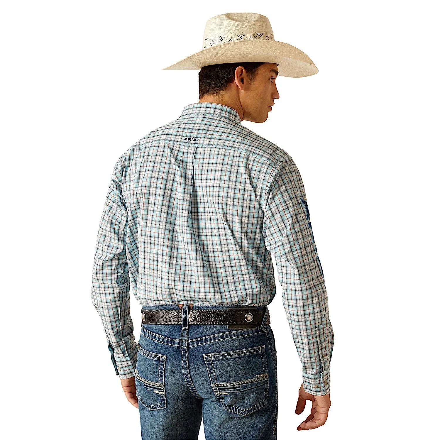 Ariat Men's Pro Series Team Lawrence Classic Fit Shirt - Aqua