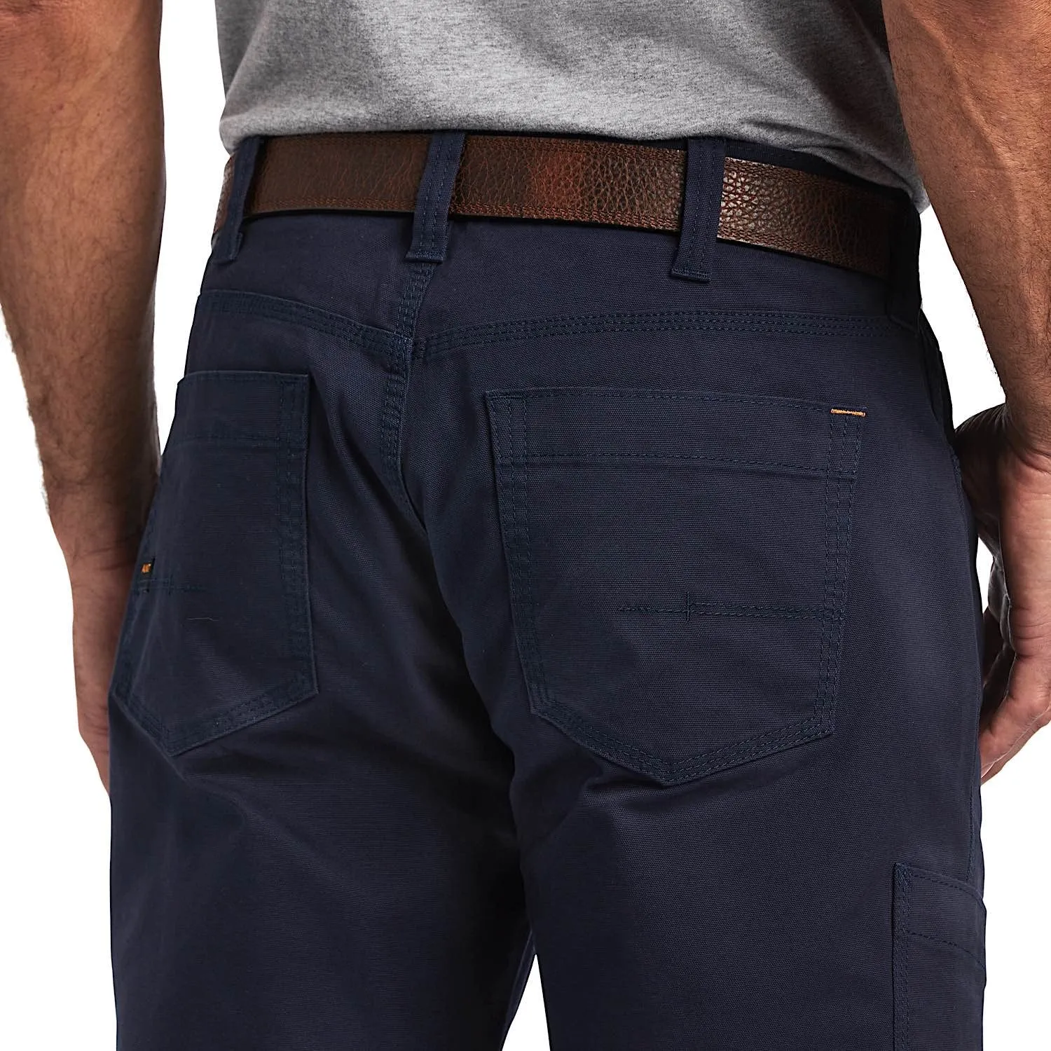 Ariat Men's Rebar M4 Relaxed Straight DuraStrech Made Tough Pant Navy