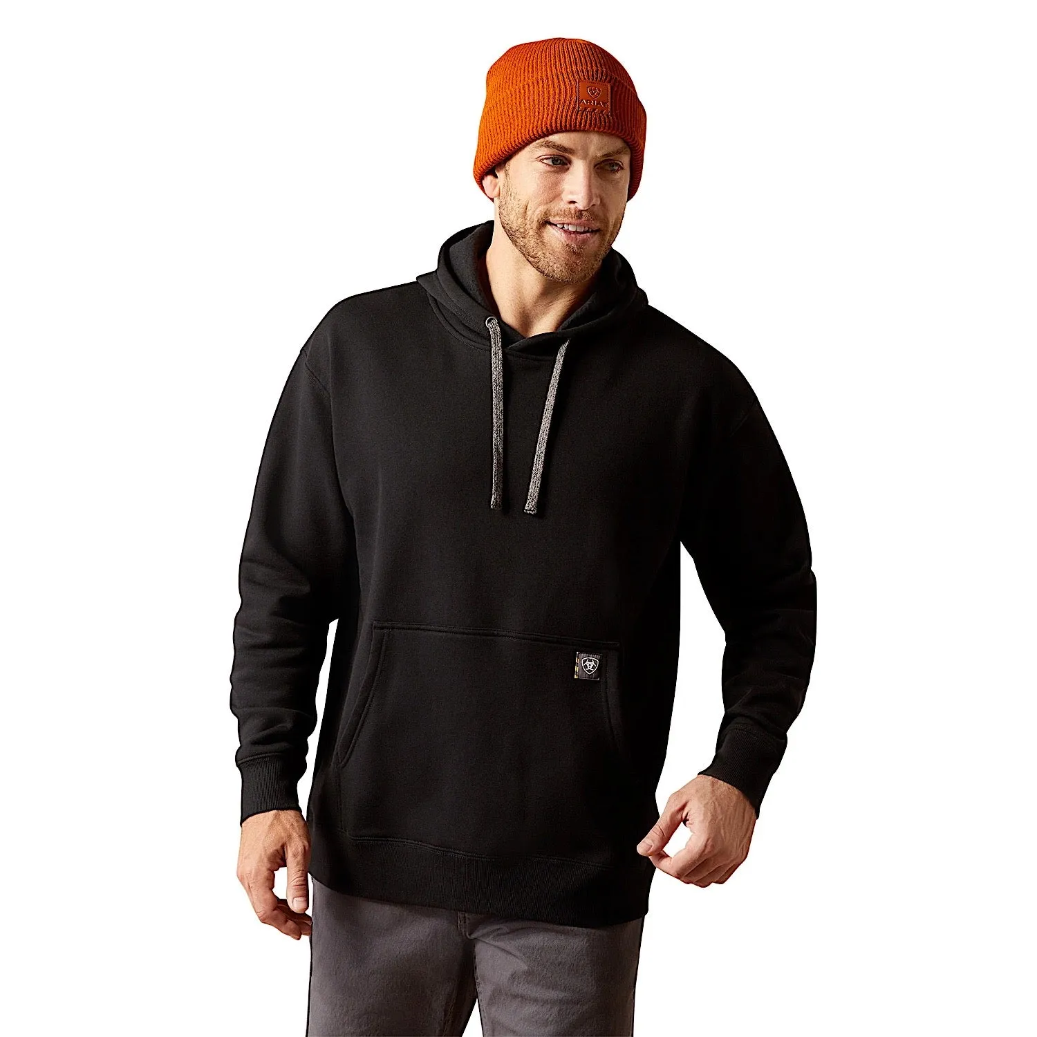 Ariat Men's Rebar Workman Chainsaw Hoodie - Black