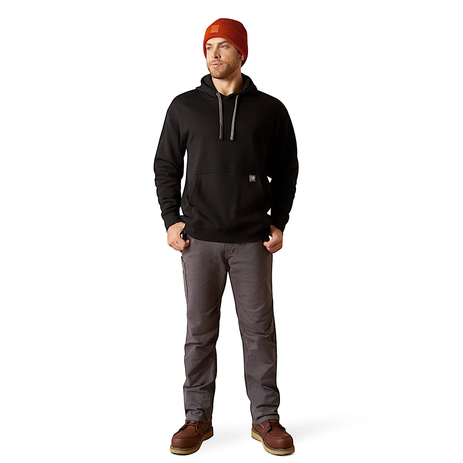 Ariat Men's Rebar Workman Chainsaw Hoodie - Black