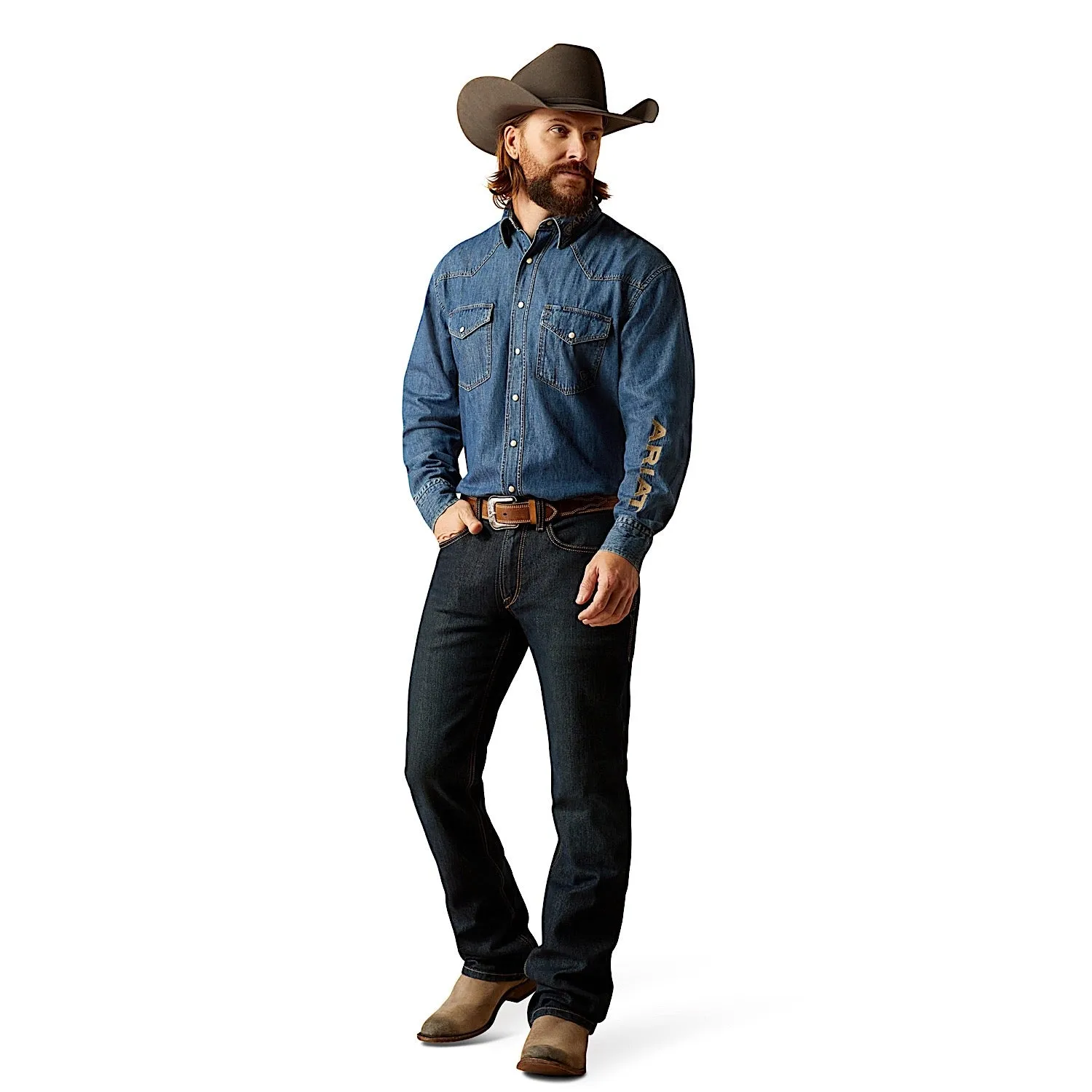 Ariat Men's Team Denim Shirt - Jazz