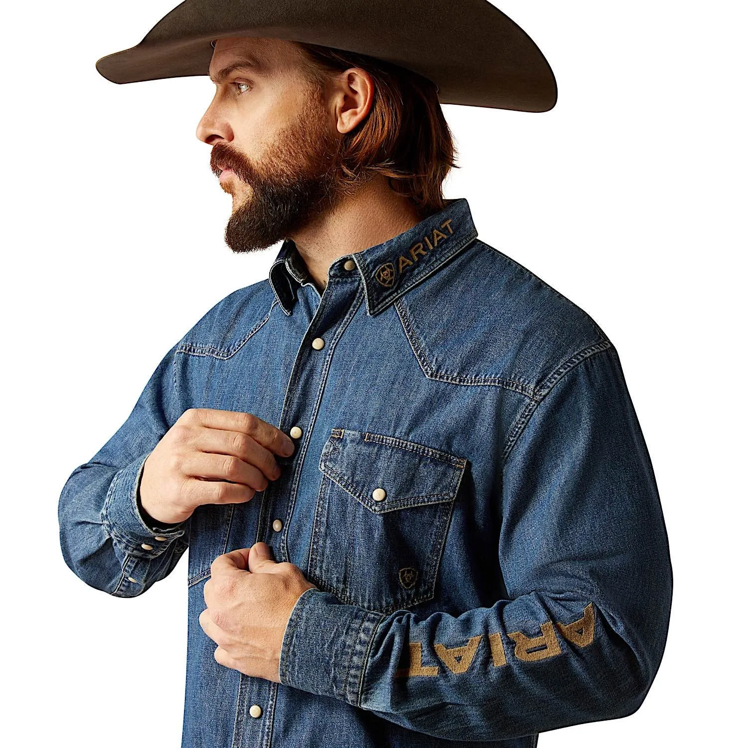 Ariat Men's Team Denim Shirt - Jazz