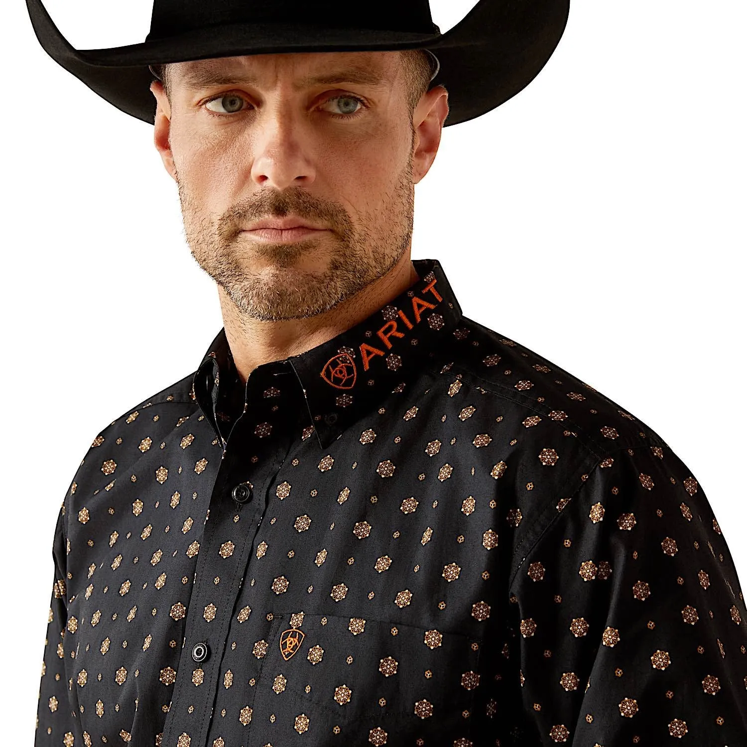 Ariat Men's Team Kelvin Shirt - Black/Dark Grey