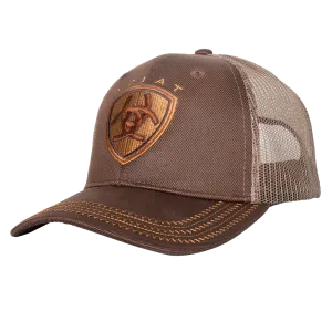 Ariat Structured Cap - Brown Oilskin