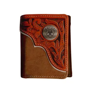 Ariat Tri fold Wallet Brown/Tan WLT3112A