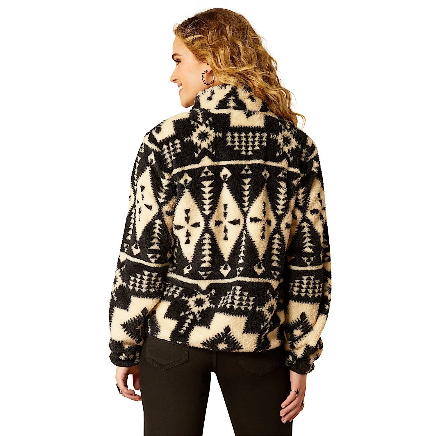 Ariat Women's Berber Snap Front Sweatshirt - Winslow Southwest Print