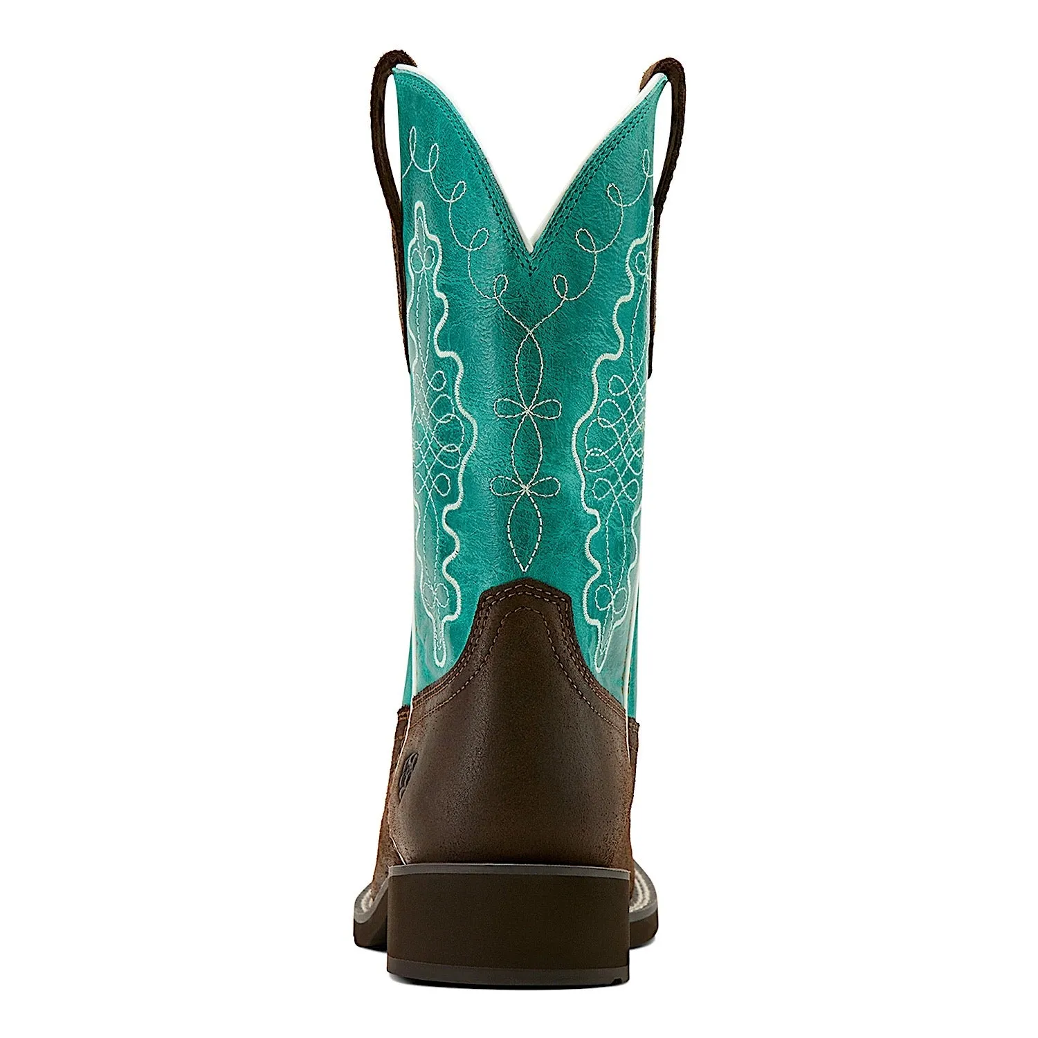 Ariat Women's Callie Western Boot - Worn Hickory/Distressed Turquoise
