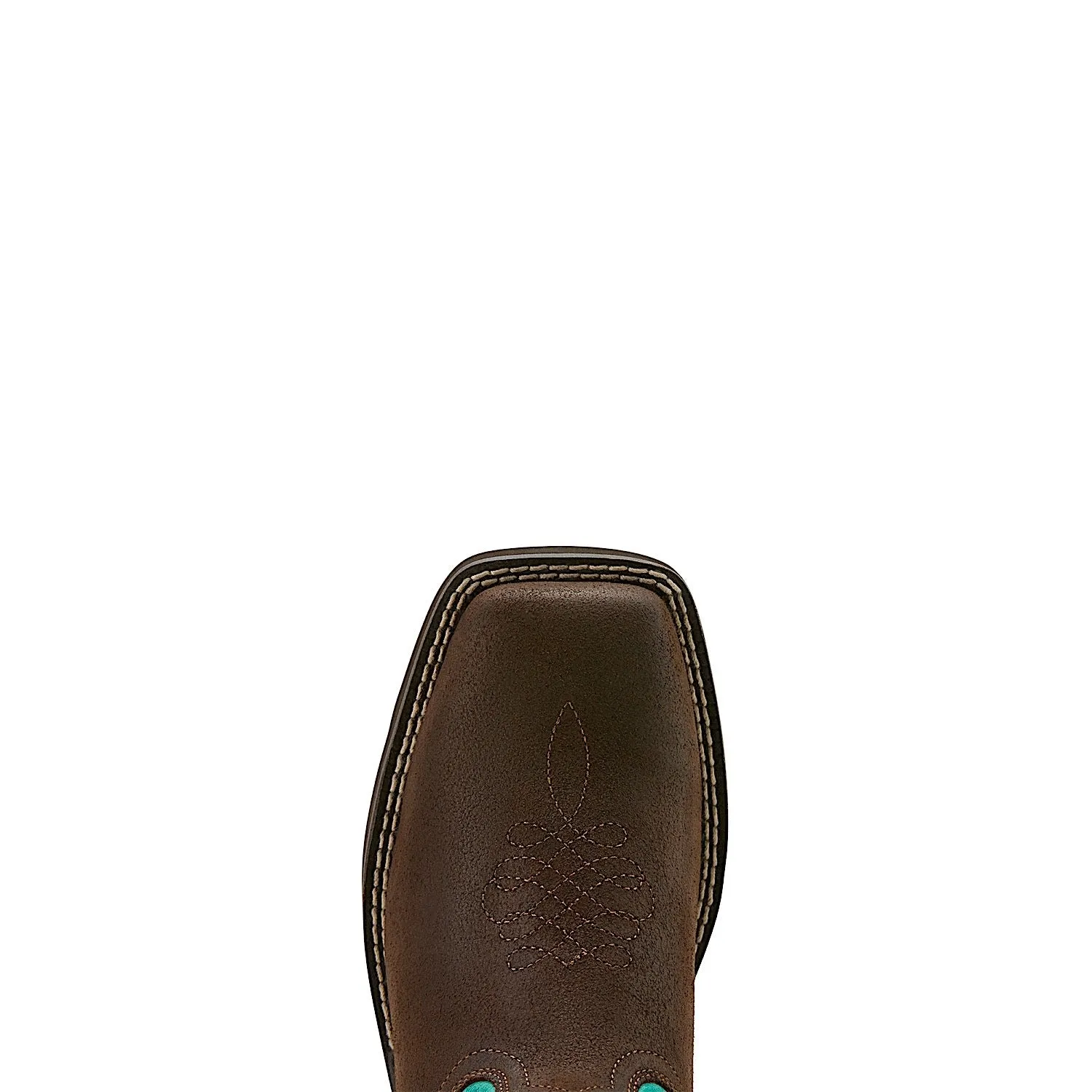 Ariat Women's Callie Western Boot - Worn Hickory/Distressed Turquoise