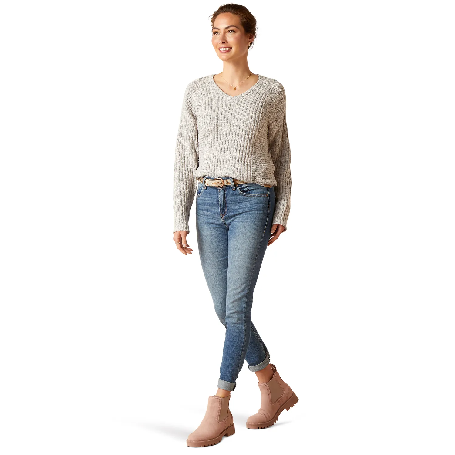 Ariat Women's Daneway Sweater - Heather Grey