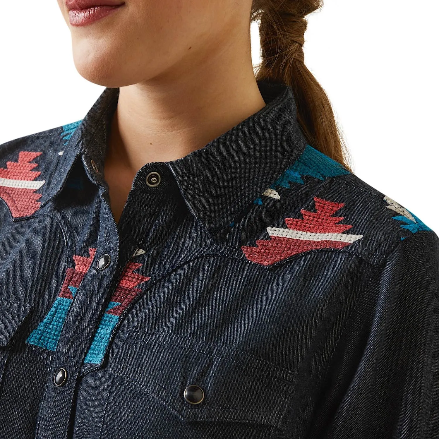 Ariat Womens Dutton Snap Shirt Rinseed