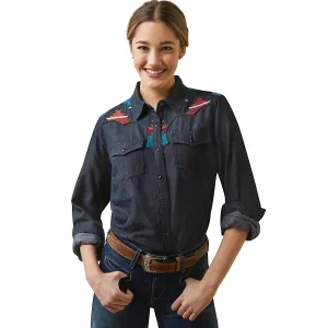 Ariat Womens Dutton Snap Shirt Rinseed