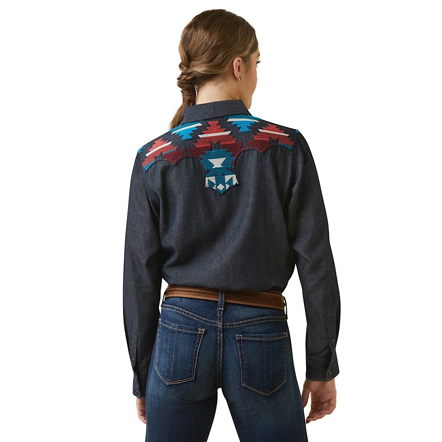 Ariat Womens Dutton Snap Shirt Rinseed