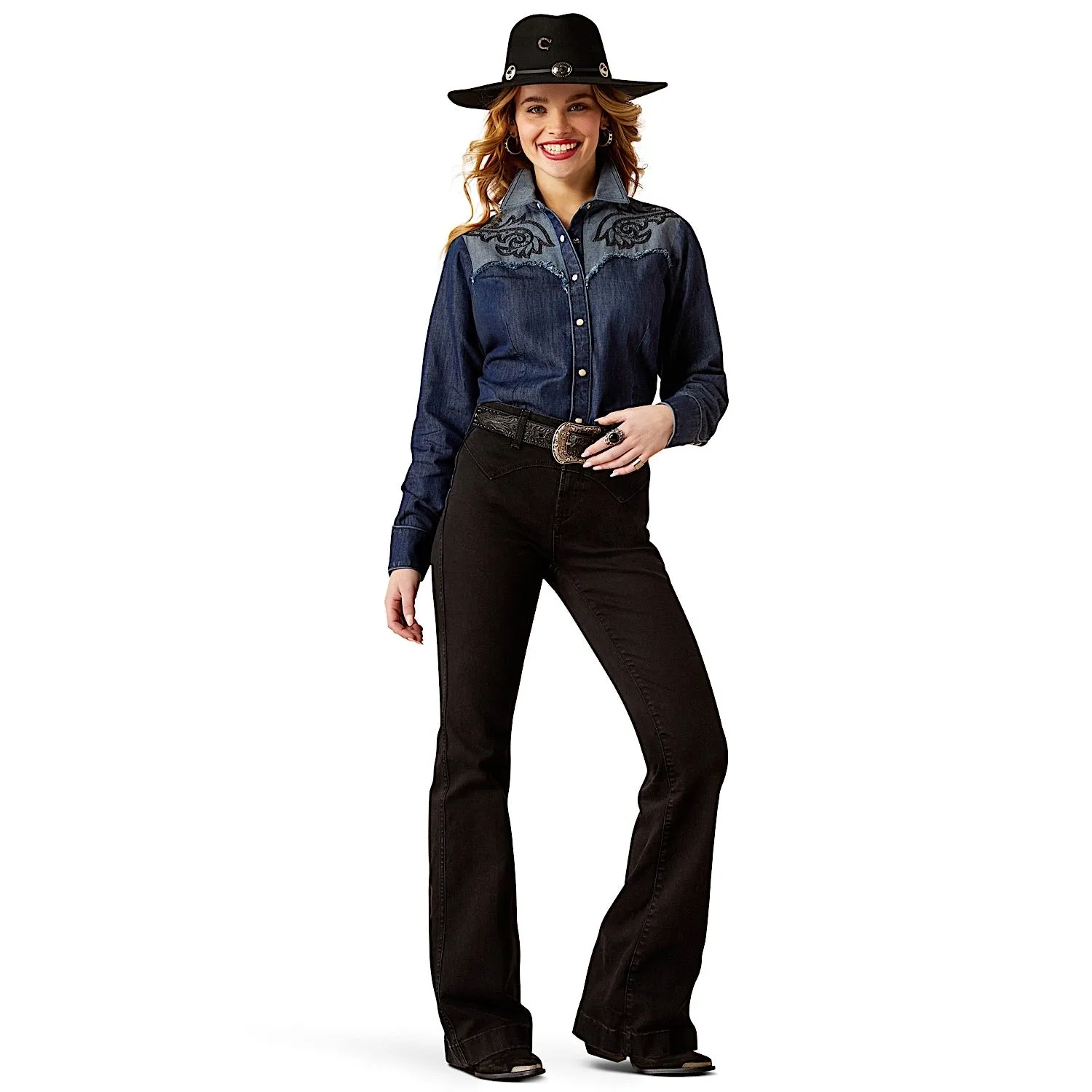 Ariat Women's High Rise Slim Trouser - Dixie Valencia