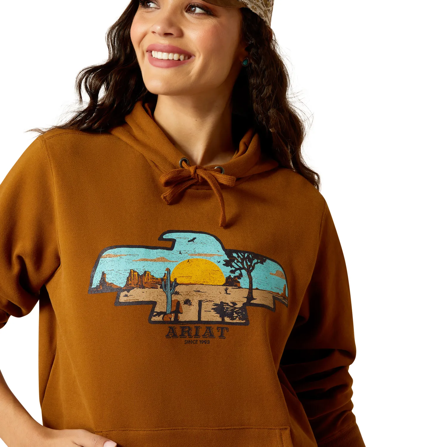 Ariat Women's Horizon Hoodie - Chestnut Horse
