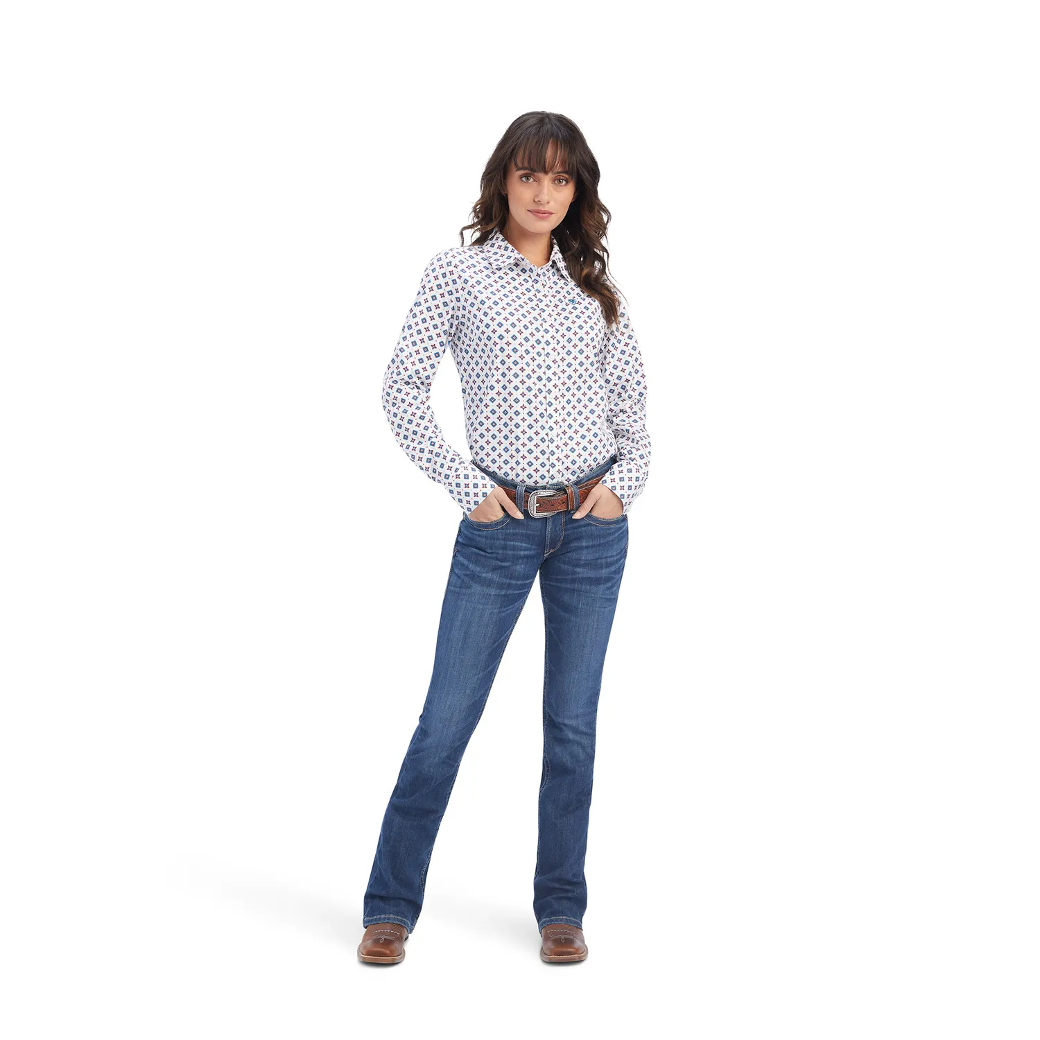 Ariat Women's Kirby Stretch Shirt - Township Print