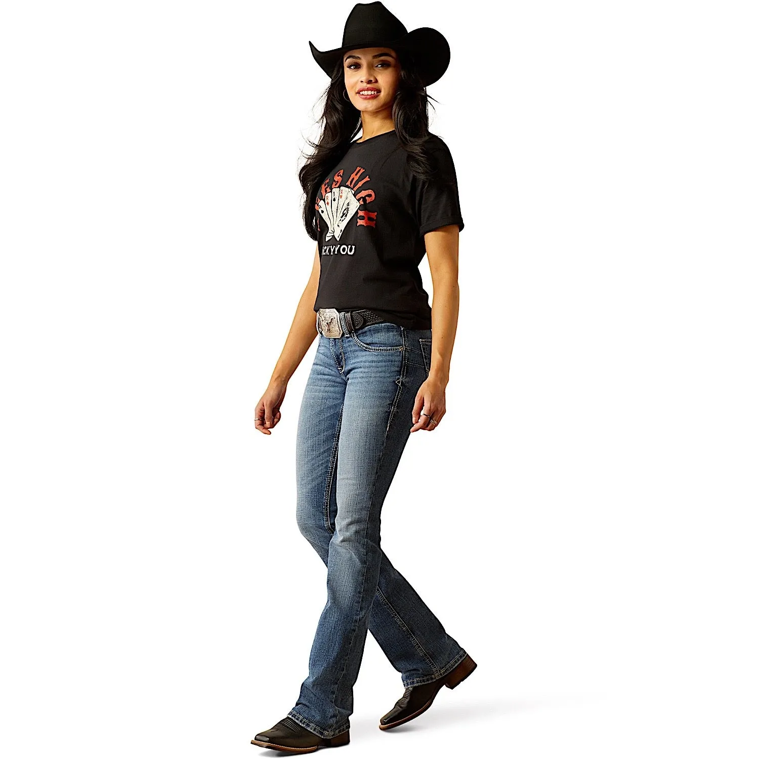 Ariat Women's Perfect Rise Brittany Boot Cut Jean - Indiana