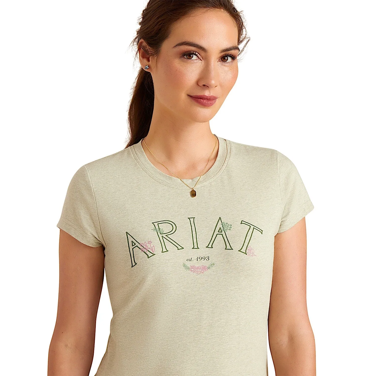 Ariat Women's Posey T-Shirt - Heather Laurel Green