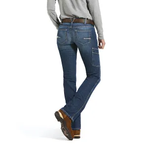Ariat Women's Rebar Mid Rise Durastretch Riveter Straight Leg Jean - Night Ride