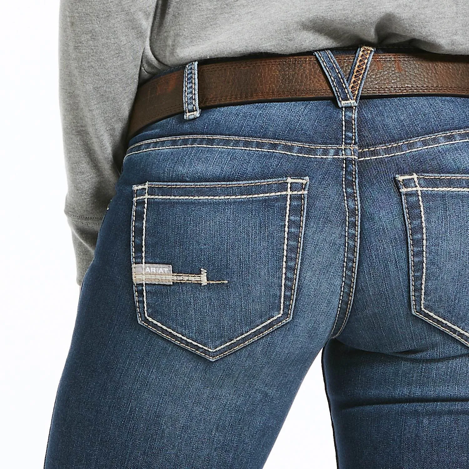 Ariat Women's Rebar Mid Rise Durastretch Riveter Straight Leg Jean - Night Ride