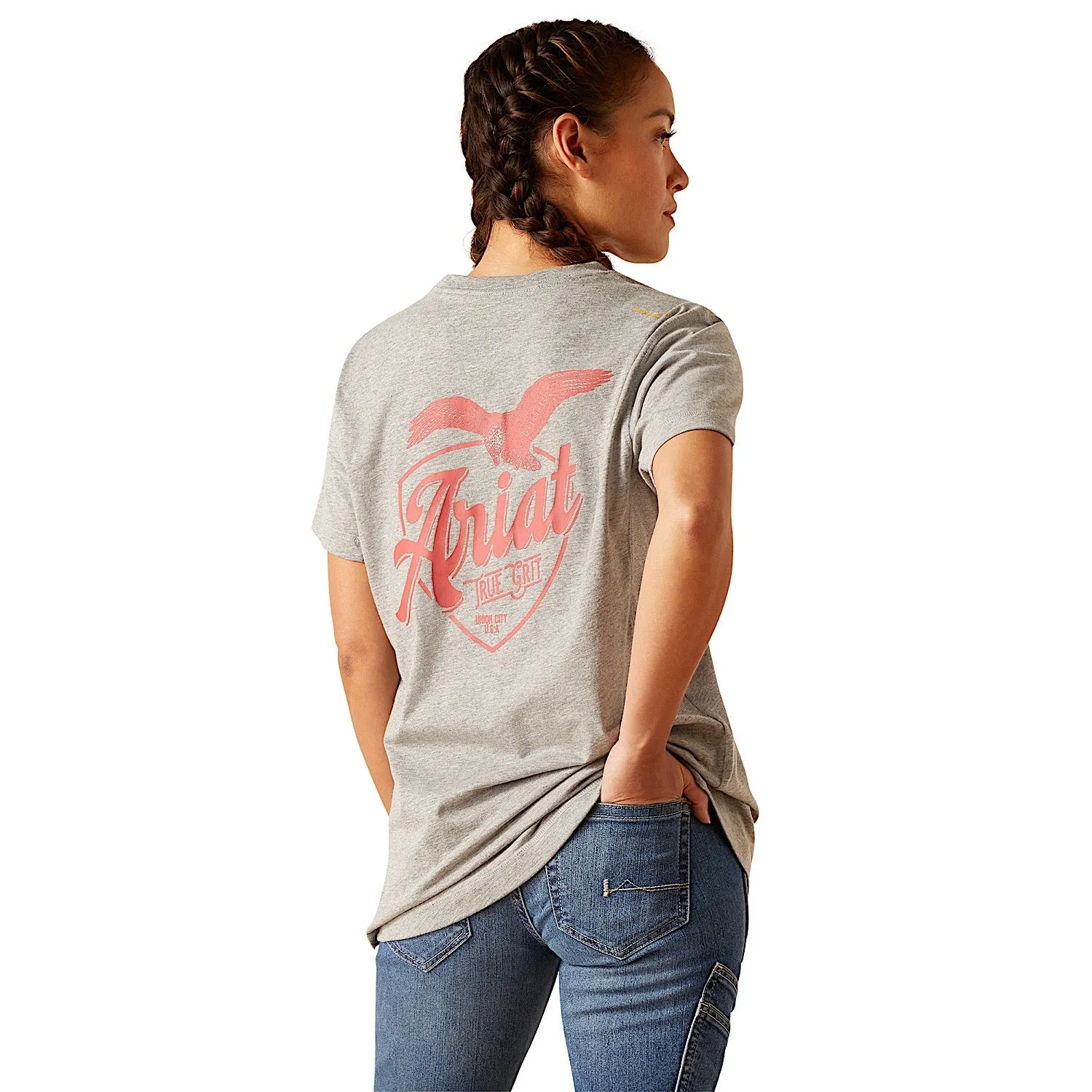 Ariat Women's Rebar Workman True Grit T-Shirt - Heather Grey