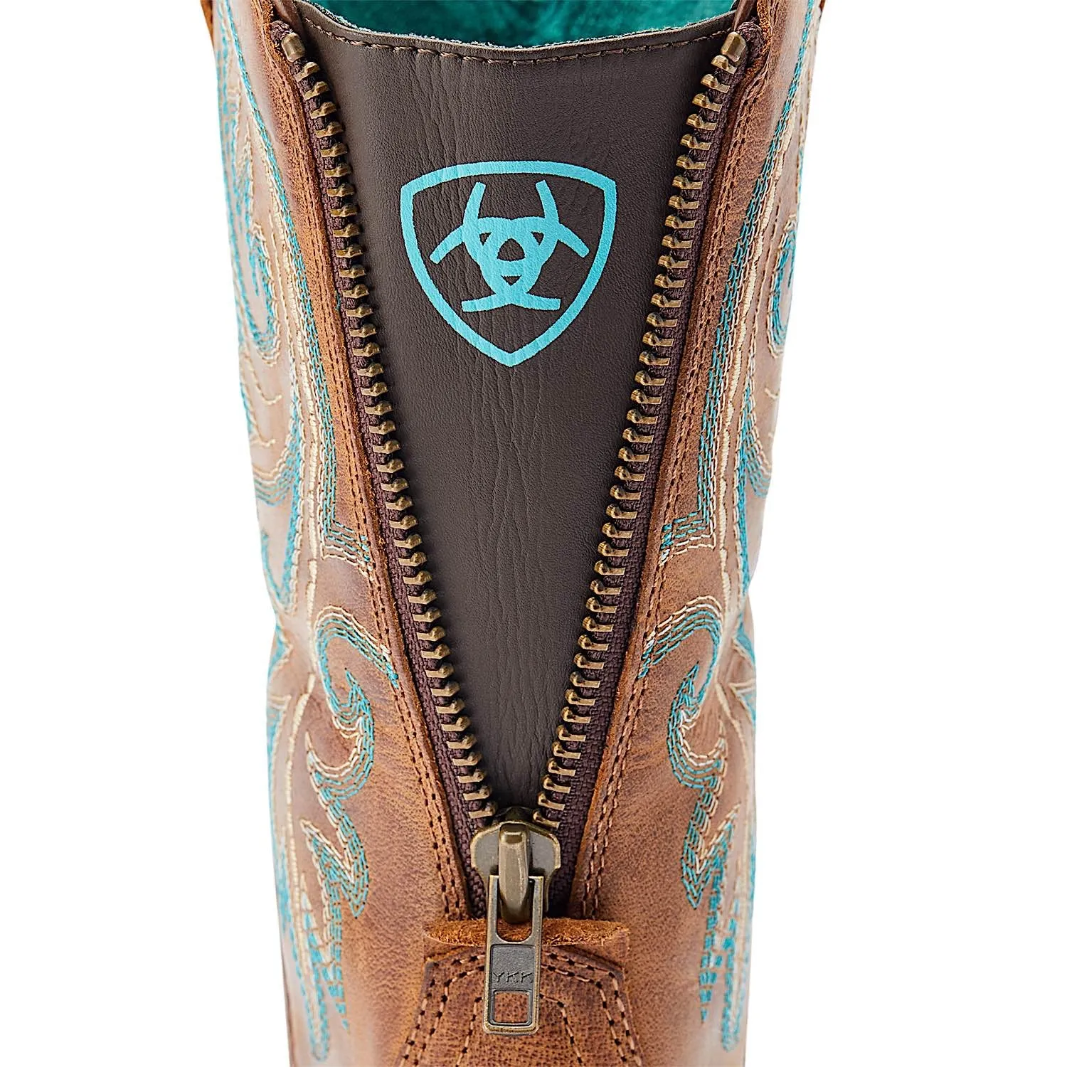 Ariat Women's Round Up Back Zip Western Boot Desert Sand