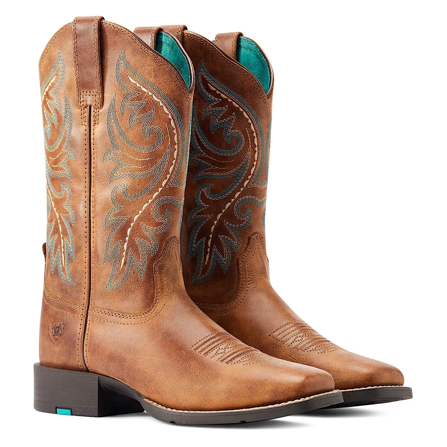 Ariat Women's Round Up Back Zip Western Boot Desert Sand
