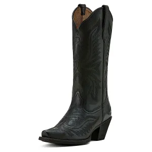 Ariat Women's Round Up Collins Western Boot - Supple Black