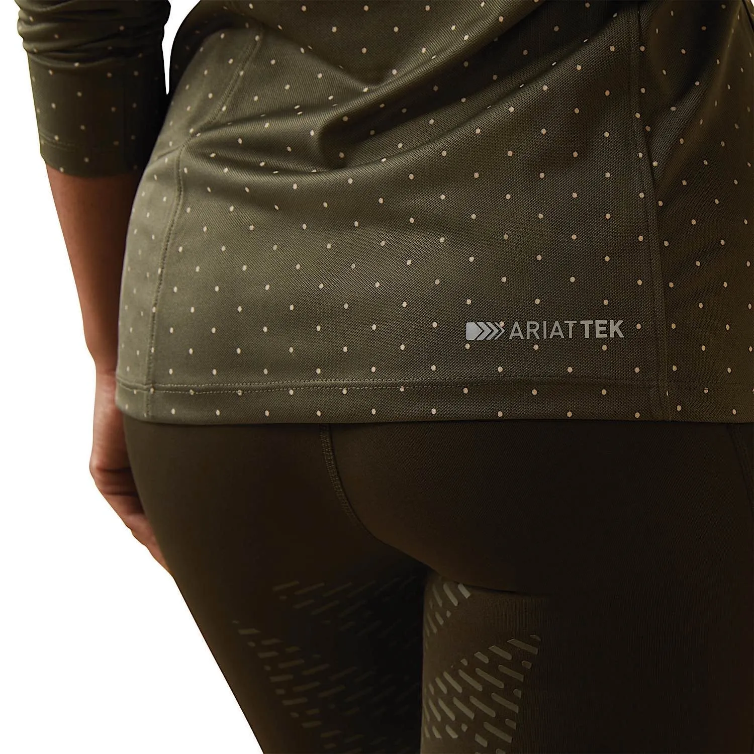 Ariat Womens Sunstopper 2.0 1/4 Zip Beetle Dot