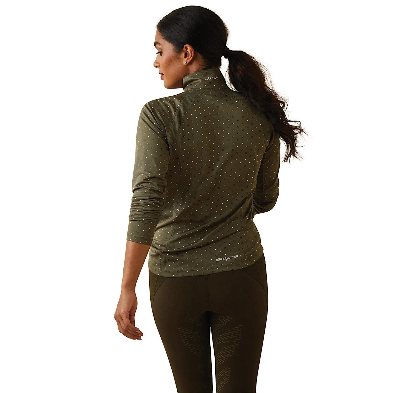 Ariat Womens Sunstopper 2.0 1/4 Zip Beetle Dot