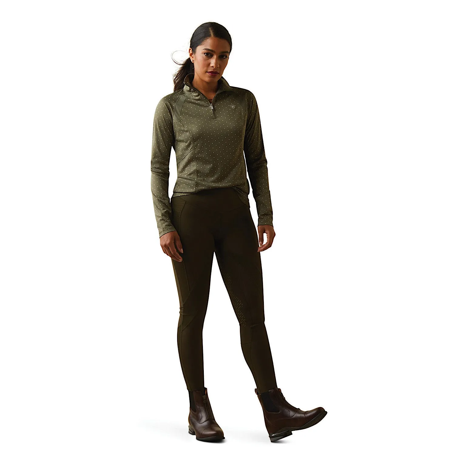 Ariat Womens Sunstopper 2.0 1/4 Zip Beetle Dot