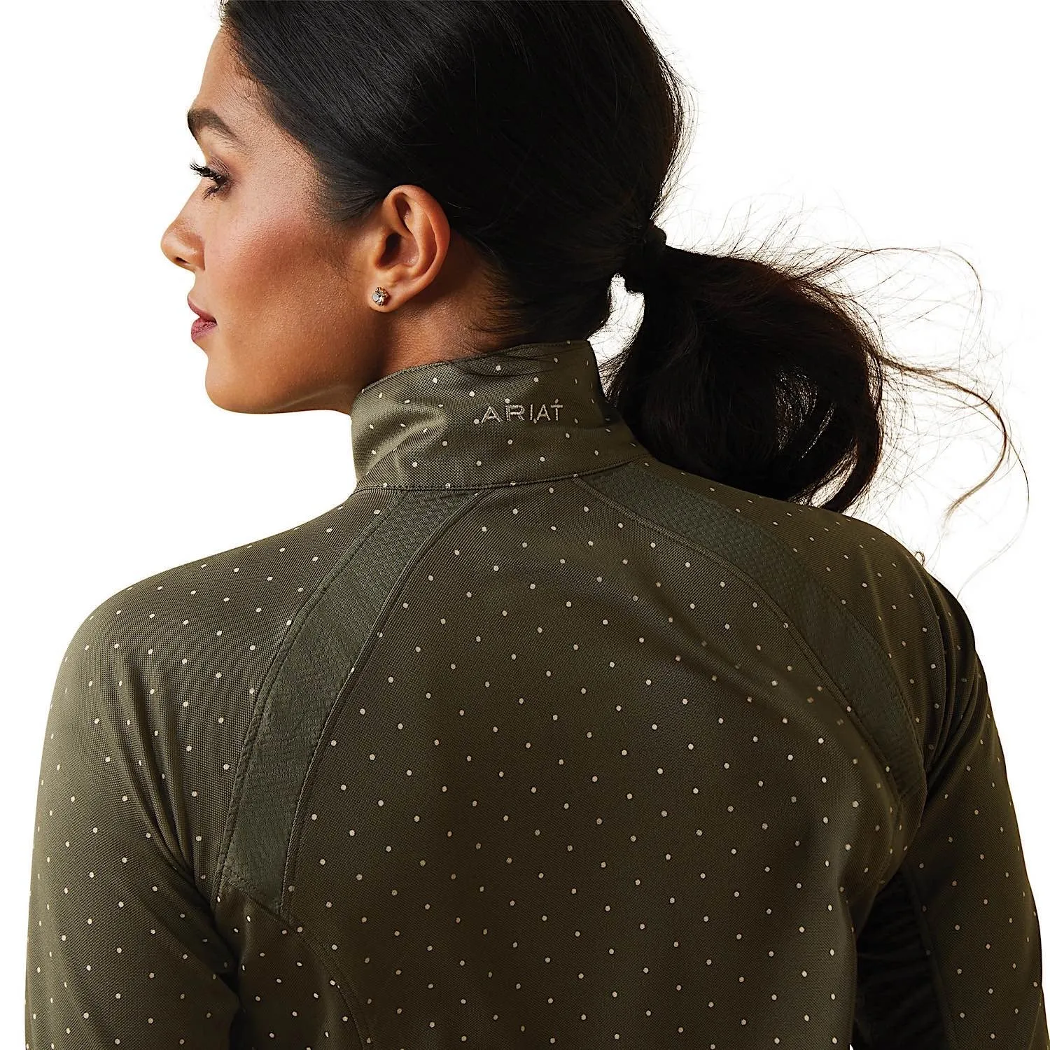 Ariat Womens Sunstopper 2.0 1/4 Zip Beetle Dot