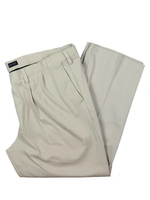 Big & Tall Mens Pleated Classic Fit Khaki Pants