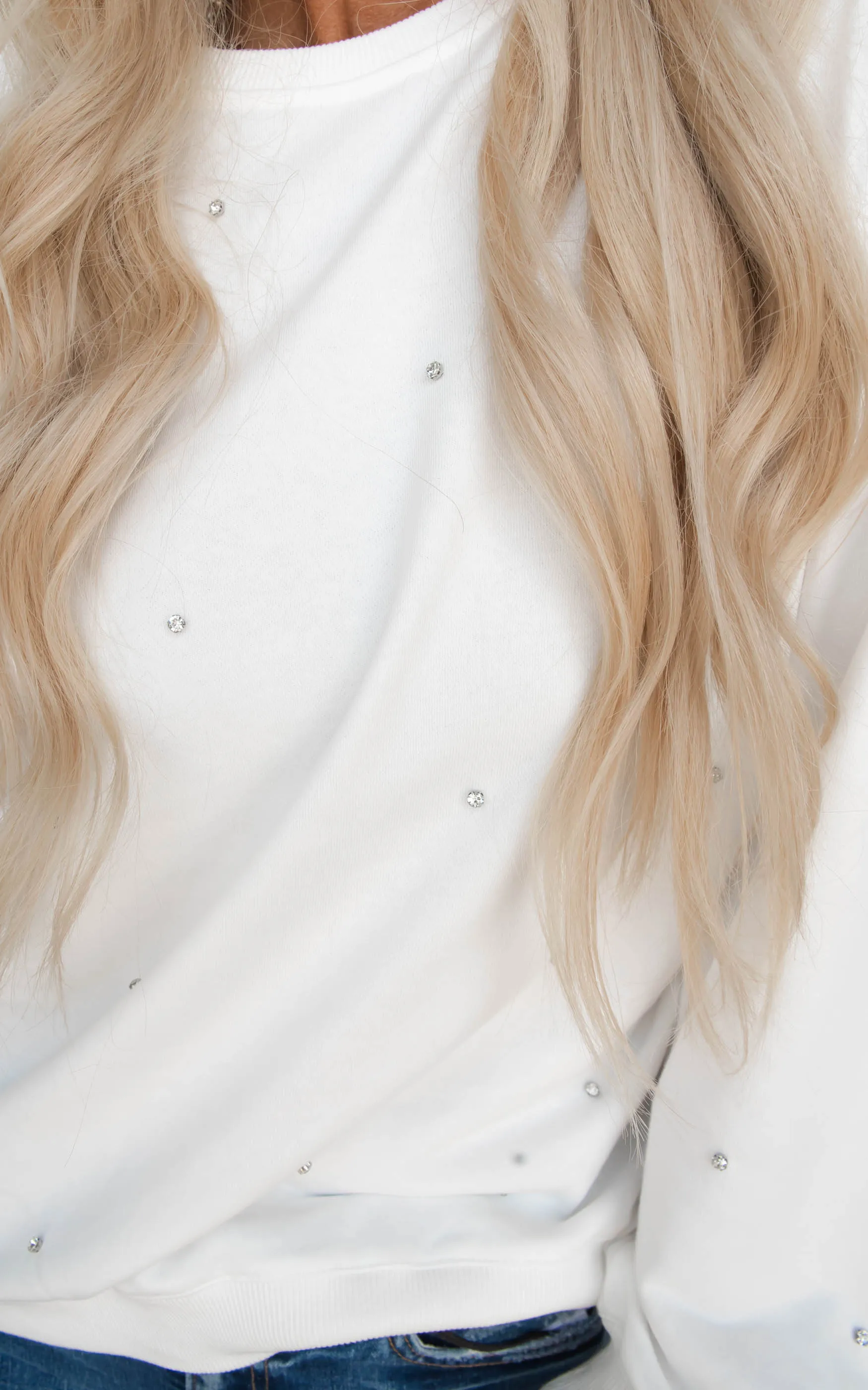 Crystal Embellished Sweater | FINAL SALE