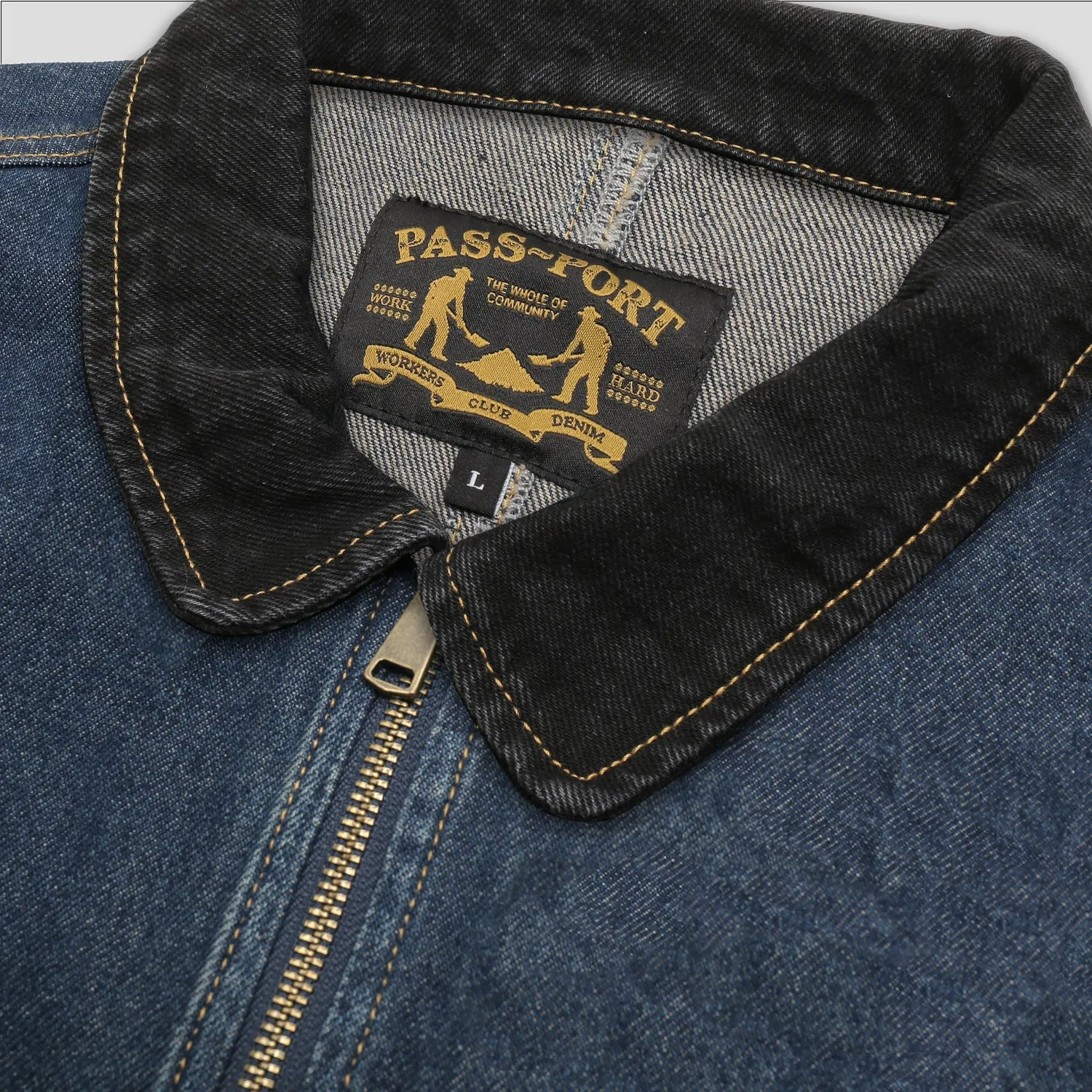 PASSPORT - DENIM PACKERS JACKET - WASHED INDIGO